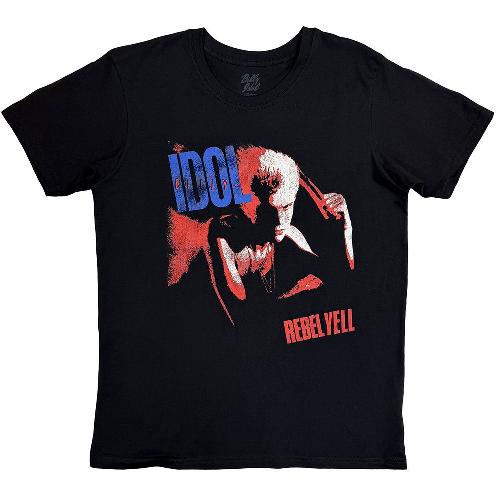 Billy Idol - Rebel Yell Heren Tshirt - Zwart